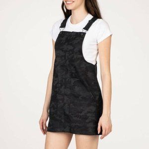 Vanilla Star Maya Skirtall Dress Size 7 Juniors Denim Jean Jumper Overalls Camo